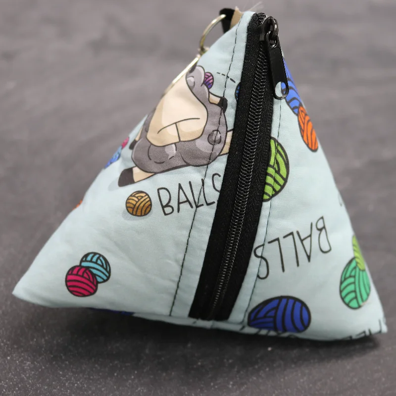 Bag For Modern Fashion D4 Pyramid Style Bag for Notions and Mini Skeins in Larry "Balls Exclusive Bag Deals – Perfect For Any Occasion