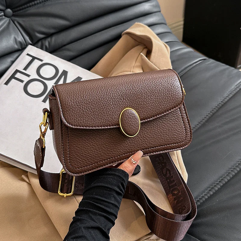 Final Sale Chic Square: All-Matching Wide Shoulder Strap Fashion Shoulder Bag Stylish Totes, Special Discounts
