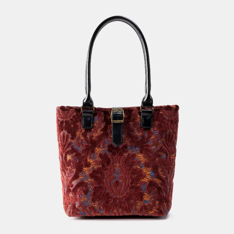 Classic Elegance Sales Burnout Velvet Wine Everyday Tote Fashion Bags With Huge Discounts