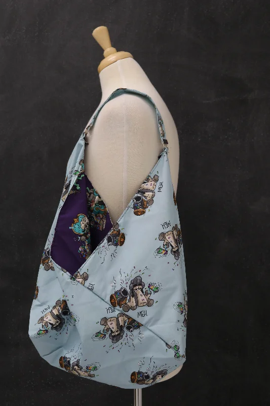 Seize Bargains Market Tote Bag in Larry "Meh" Demi "Sew Done." Combo Timeless Handbags Now At Special Discounts