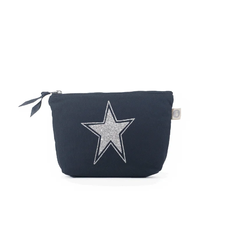 Sophisticated Style Offers Makeup Bag: Navy Trendy Purses At Exclusive Promotional Rates