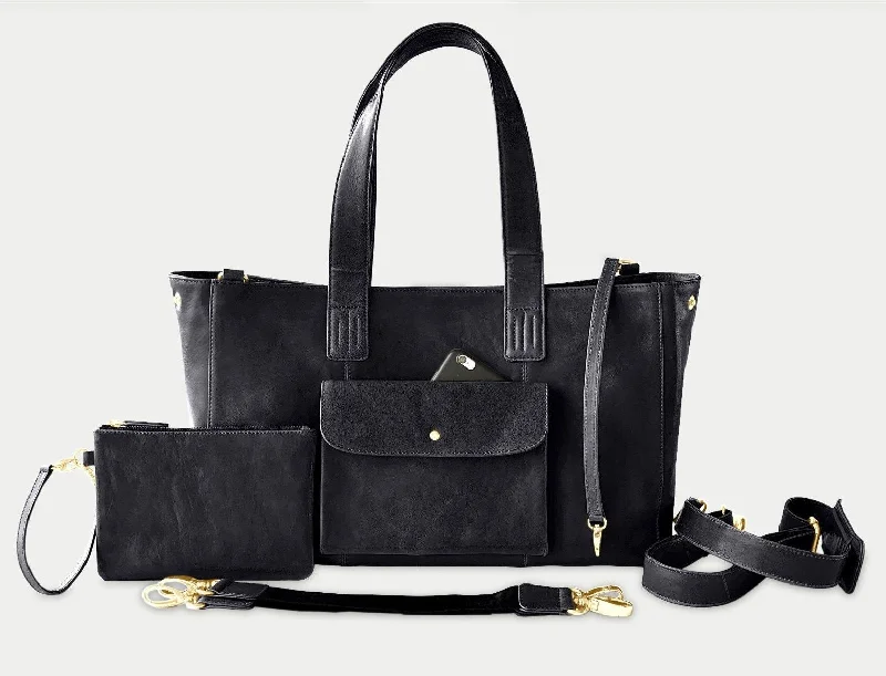 Limited Time Offers Large Tote Bag - Black Caviar Chic Bags, Shop Now & Save