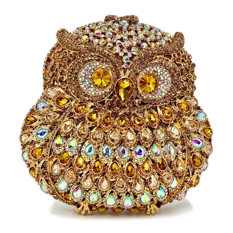 AB Gold Owl Clutch