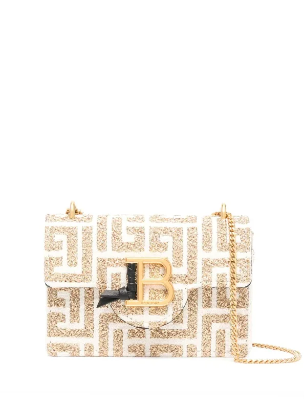 Balmain small-sized bicolour leather monogram coin wallet Iconic Handbags At Unbeatable Prices
