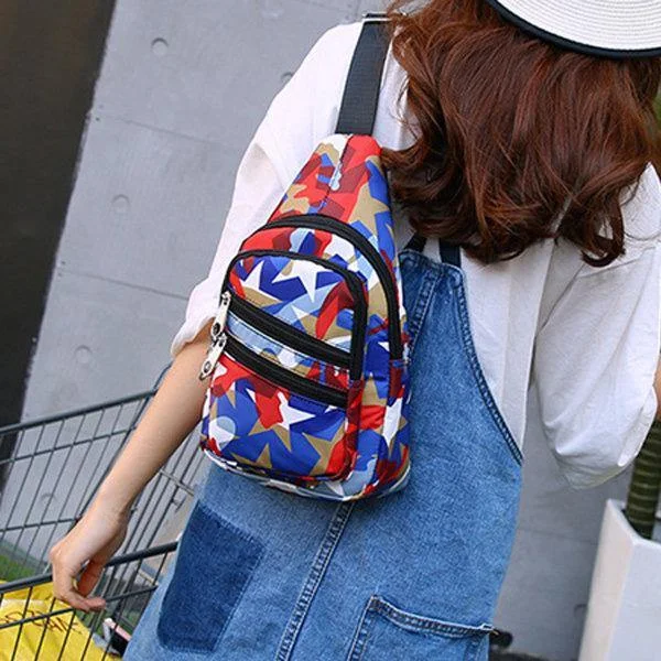 Casual Nylon Waterproof Chest Bag Casual Crossbody Bags