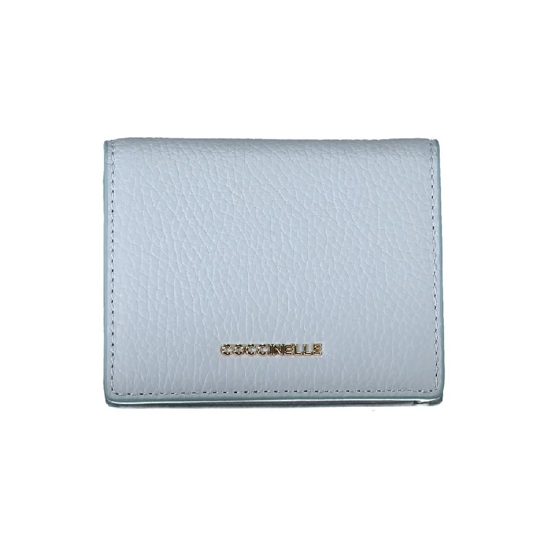 Coccinelle Light Blue Leather Wallet