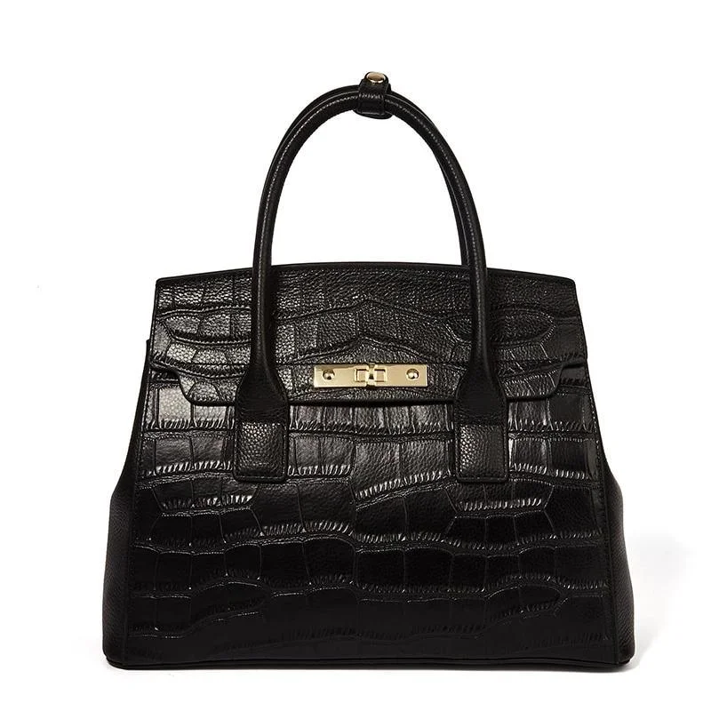 Crocodile Pattern Genuine Leather Shoulder Bag Iconic Handbags At Unbeatable Prices