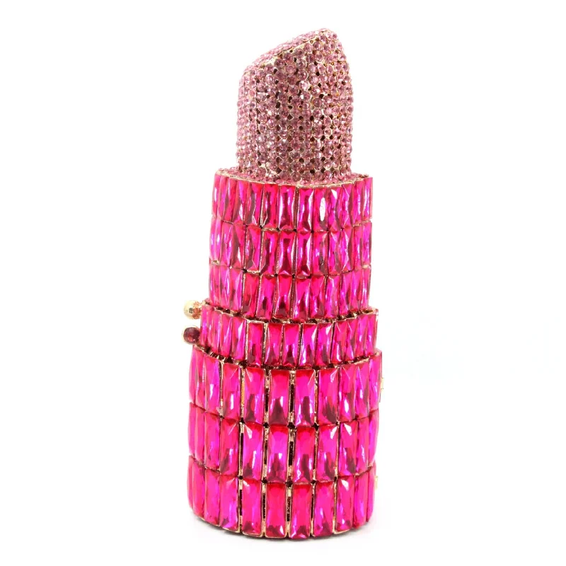 Fuchsia Lipstick Clutch