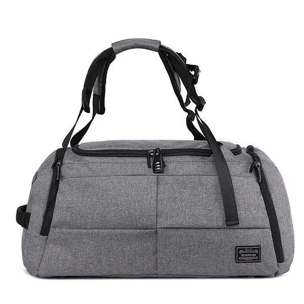 Gray Oxford Large Capacity Short Travel Bag Yoga Bag Anti-theft Sport Bag Backpack