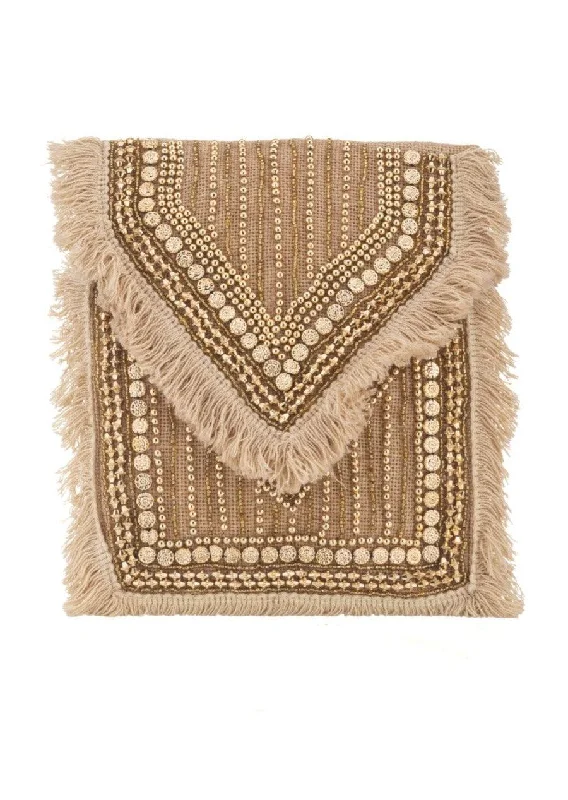 Jute Embellished Crossbody Bag