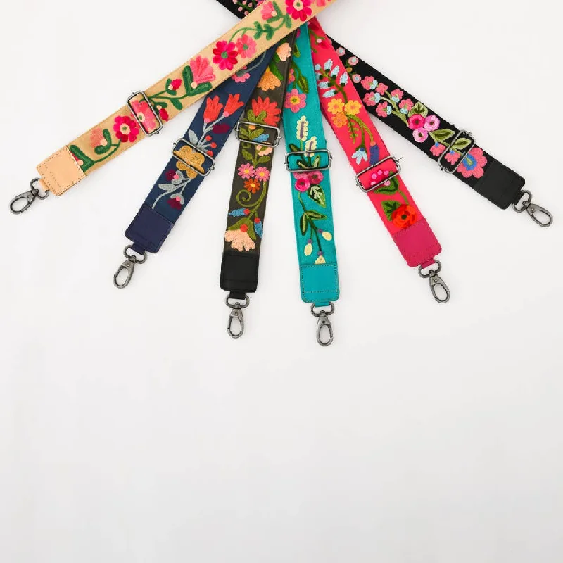 Karma Living -Crewel Embroidery Bag Strap