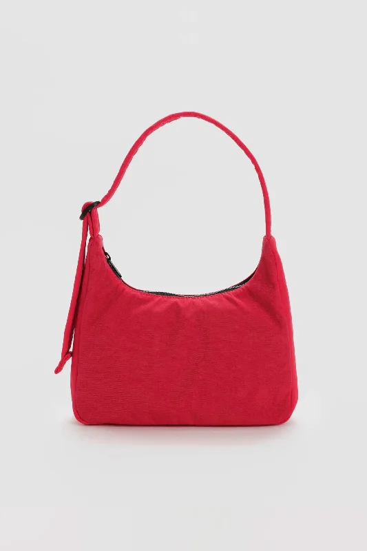 Mini Nylon Shoulder Bag (Candy Apple)