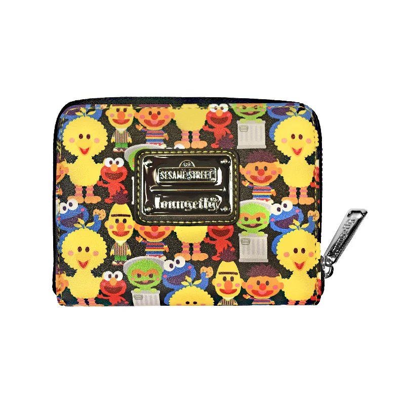Sesame Street Loungefly Kawaii All Over Print Wallet Premium Bags At Special Prices
