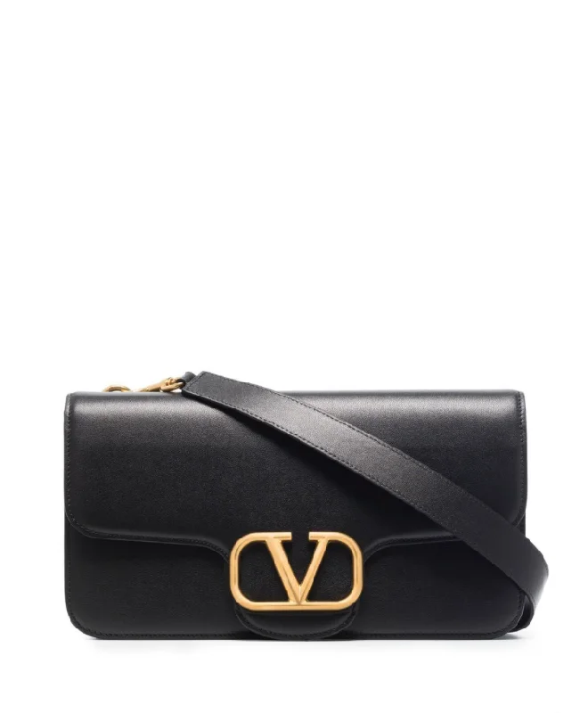 Valentino Garavani logo plaque messenger bag