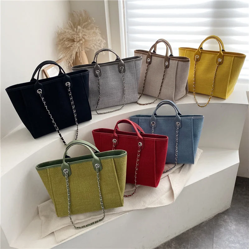 2023 New Fashion designer wholesale luxury tote bags for women foldable canvas tote bag supplier