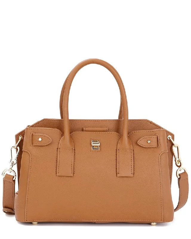 Tiffany & Fred Paris Grained Leather Satchel