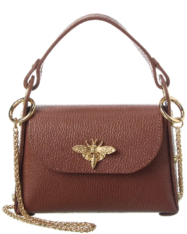 Persaman New York Bee Leather Satchel