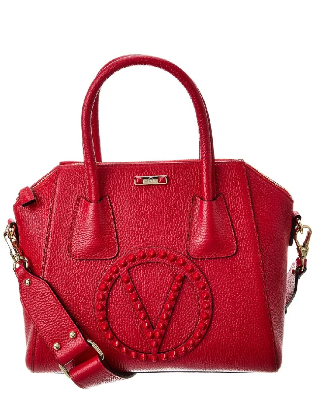 Valentino By Mario Valentino Minimi Rock Leather Satchel