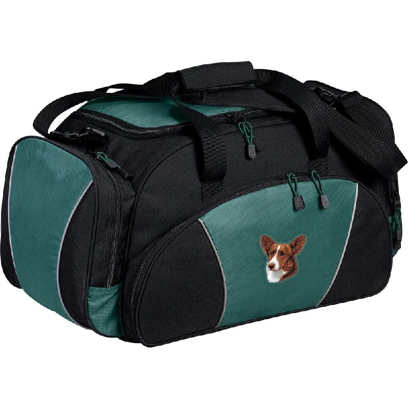 Cardigan Welsh Corgi Embroidered Duffel Bags