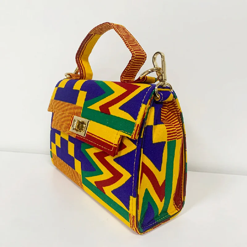 High Quality Fashion Ladies Handbag African Print Tote Bag Handle Style Elegant Trendy Accessories