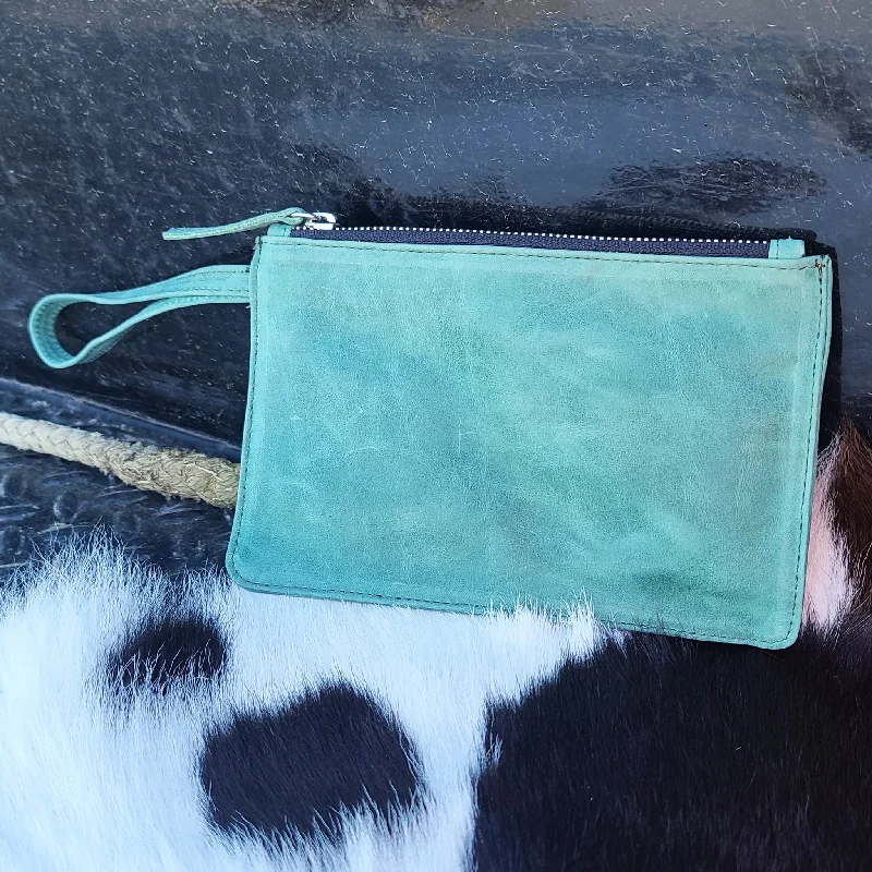 Turquoise Wristlet