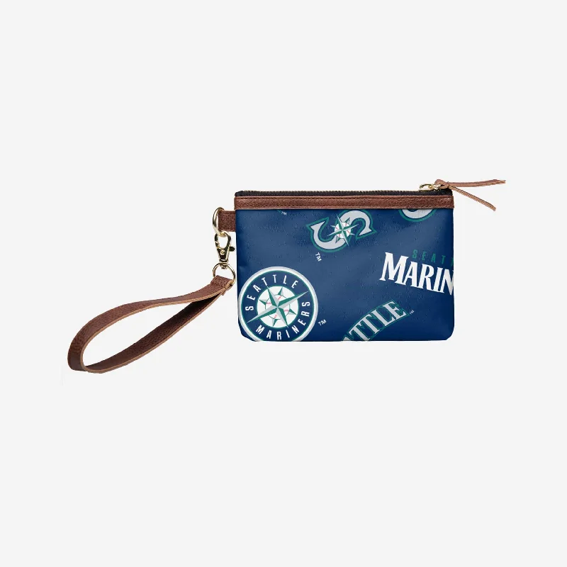 Seattle Mariners Repeat Logo Wristlet