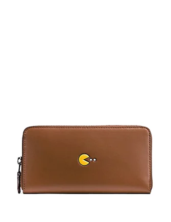 Top Brand Discounts Coach Pac Man Accordion Zip Wallet in Calf Leather Statement Bags, Shop Today