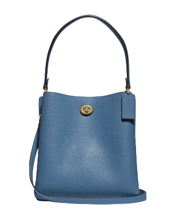Fashion Forward Coach Polished Pebble Leather Charlie Bucket 21 Crossbody Trendy And Timeless Handbags Now On Sale