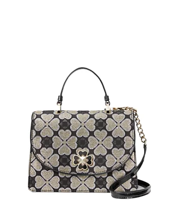 Discounted Designer Bags For Clearance Sale Kate Spade New York Odette Jacquard Small Top Handle satchel Stylish Bags, Unbeatable Prices